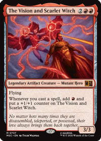 The Vision and Scarlet Witch -  Foil (MSC-707) - Commander: Marvel Super Heroes