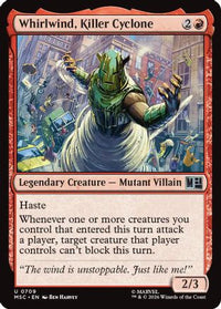 Whirlwind, Killer Cyclone -  (MSC-709) - Commander: Marvel Super Heroes