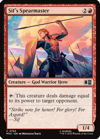 Sif's Spearmaster -  Foil (MSC-765) - Commander: Marvel Super Heroes