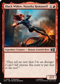 Black Widow, Natasha Romanoff (0846) -  (MSC-846) - Commander: Marvel Super Heroes