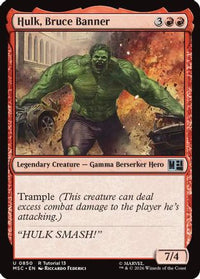 Hulk, Bruce Banner (0850) -  (MSC-850) - Commander: Marvel Super Heroes