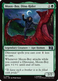 Moon-Boy, Dino Rider -  Foil (MSC-563) - Commander: Marvel Super Heroes