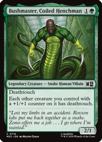 Bushmaster, Coiled Henchman -  (MSC-716) - Commander: Marvel Super Heroes