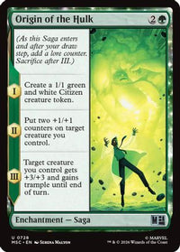 Origin of the Hulk -  (MSC-728) - Commander: Marvel Super Heroes