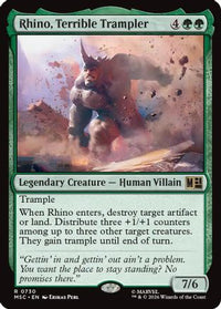 Rhino, Terrible Trampler -  (MSC-730) - Commander: Marvel Super Heroes