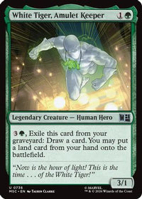 White Tiger, Amulet Keeper -  (MSC-736) - Commander: Marvel Super Heroes