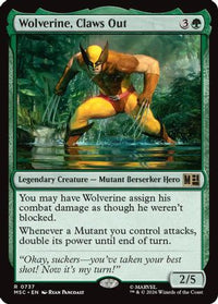 Wolverine, Claws Out -  (MSC-737) - Commander: Marvel Super Heroes