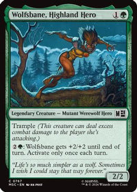 Wolfsbane, Highland Hero -  Foil (MSC-767) - Commander: Marvel Super Heroes
