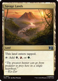Savage Lands -  (MSC-827) - Commander: Marvel Super Heroes
