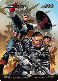 Righteous Fury (Borderless) -  Foil (MAR-049) - Marvel Universe Eternal-Legal