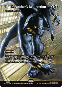 Black Panther's Redirection - Narset's Reversal (Borderless) -  Foil (MAR-058) - Marvel Universe Eternal-Legal