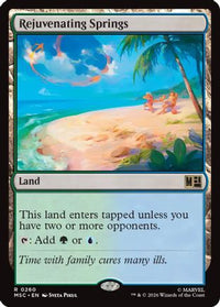 Rejuvenating Springs (Surge Foil) -  Foil (MSC-260) - Commander: Marvel Super Heroes