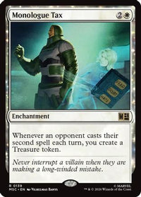 Monologue Tax -  (MSC-139) - Commander: Marvel Super Heroes