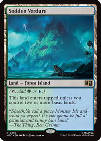 Sodden Verdure (Surge Foil) -  Foil (MSC-267) - Commander: Marvel Super Heroes