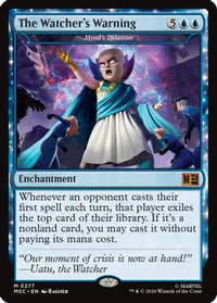 The Watcher's Warning - Mind's Dilation (Surge Foil) -  Foil (MSC-277) - Commander: Marvel Super Heroes