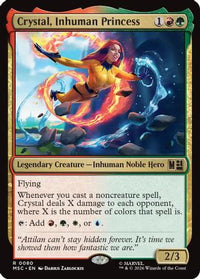 Crystal, Inhuman Princess -  (MSC-080) - Commander: Marvel Super Heroes