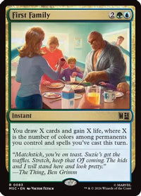 First Family (Surge Foil) -  Foil (MSC-083) - Commander: Marvel Super Heroes