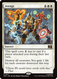 Avenge (Surge Foil) -  Foil (MSC-011) - Commander: Marvel Super Heroes