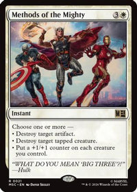 Methods of the Mighty (Surge Foil) -  Foil (MSC-021) - Commander: Marvel Super Heroes
