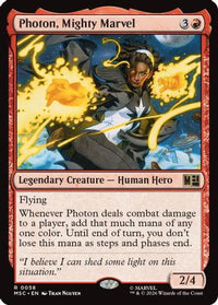 Photon, Mighty Marvel (Surge Foil) -  Foil (MSC-058) - Commander: Marvel Super Heroes
