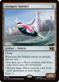 Avengers Quinjet (Surge Foil) -  Foil (MSC-102) - Commander: Marvel Super Heroes