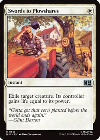 Swords to Plowshares (Surge Foil) -  Foil (MSC-143) - Commander: Marvel Super Heroes