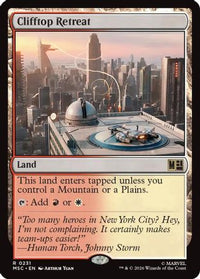 Clifftop Retreat (Surge Foil) -  Foil (MSC-231) - Commander: Marvel Super Heroes