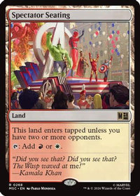 Spectator Seating (Surge Foil) -  Foil (MSC-268) - Commander: Marvel Super Heroes