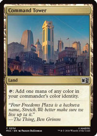 Command Tower (0234) (Surge Foil) -  Foil (MSC-234) - Commander: Marvel Super Heroes