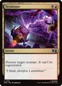 Terminate -  (MSC-189) - Commander: Marvel Super Heroes
