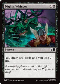 Night's Whisper (Surge Foil) -  Foil (MSC-158) - Commander: Marvel Super Heroes