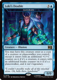Loki's Double - Spark Double (Surge Foil) -  Foil (MSC-279) - Commander: Marvel Super Heroes