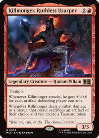 Killmonger, Ruthless Usurper -  (MSC-053) - Commander: Marvel Super Heroes