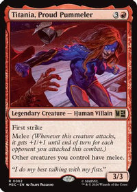 Titania, Proud Pummeler -  (MSC-062) - Commander: Marvel Super Heroes