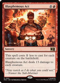 Blasphemous Act (Surge Foil) -  Foil (MSC-163) - Commander: Marvel Super Heroes