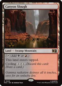Canyon Slough (Surge Foil) -  Foil (MSC-228) - Commander: Marvel Super Heroes