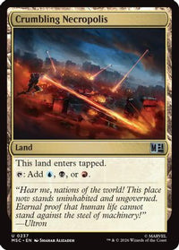 Crumbling Necropolis (Surge Foil) -  Foil (MSC-237) - Commander: Marvel Super Heroes