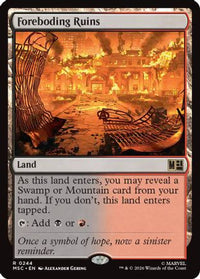 Foreboding Ruins (Surge Foil) -  Foil (MSC-244) - Commander: Marvel Super Heroes