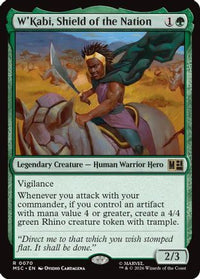 W'Kabi, Shield of the Nation -  (MSC-070) - Commander: Marvel Super Heroes