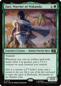 Zuri, Warrior of Wakanda -  (MSC-072) - Commander: Marvel Super Heroes