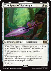The Spear of Bashenga (Surge Foil) -  Foil (MSC-025) - Commander: Marvel Super Heroes