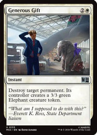 Generous Gift (Surge Foil) -  Foil (MSC-133) - Commander: Marvel Super Heroes