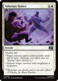 Valorous Stance (Surge Foil) -  Foil (MSC-145) - Commander: Marvel Super Heroes