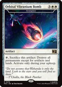 Orbital Vibranium Bomb - Scourglass (Surge Foil) -  Foil (MSC-276) - Commander: Marvel Super Heroes