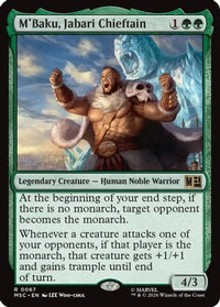 M'Baku, Jabari Chieftain (Surge Foil) -  Foil (MSC-067) - Commander: Marvel Super Heroes