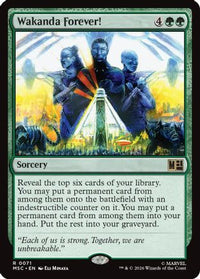 Wakanda Forever! (Surge Foil) -  Foil (MSC-071) - Commander: Marvel Super Heroes