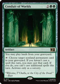 Conduit of Worlds (Surge Foil) -  Foil (MSC-171) - Commander: Marvel Super Heroes