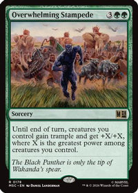 Overwhelming Stampede (Surge Foil) -  Foil (MSC-178) - Commander: Marvel Super Heroes