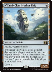 N'Yami-Class Mother Ship (Surge Foil) -  Foil (MSC-110) - Commander: Marvel Super Heroes