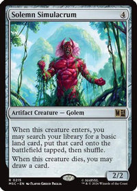 Solemn Simulacrum (Surge Foil) -  Foil (MSC-215) - Commander: Marvel Super Heroes